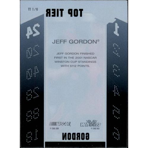 2002 Wheels High Gear Jeff Gordon-Top Tier #TT 1/6