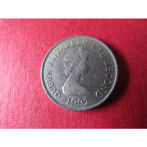 1992 QUEEN ELIZABETH II BAILIWICK OF JERSEY 10 PENCE FREE POST. AAG.