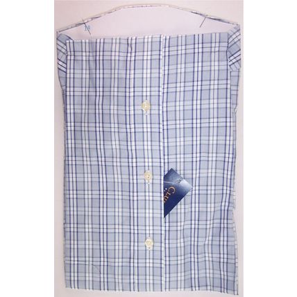 NWT Club Room Men's Blue Plaid 100% Cotton Dress Shirt, 16.5 (34/35), L, $59.50