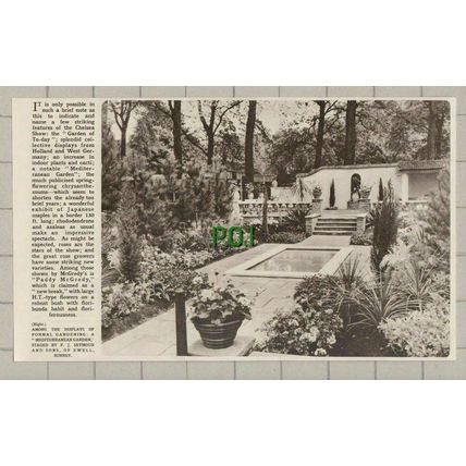 (5257) Mediterranean Garden F J Seymour & Sons Ewell Surrey - 1961 Clip