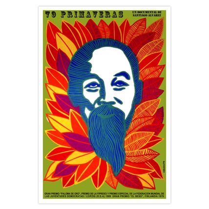 Spanish Movie Poster 4 film"Ho Chi MINH"Vietnam asian art.Vietnamese President