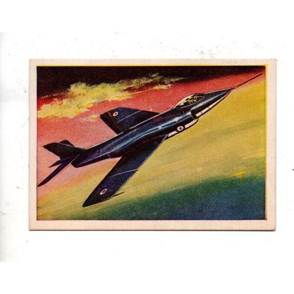 CARDMASTER JET AIRCRAFT OF THE WORLD 1958 VICKERS-SUPERMARINE SCIMITAR No.57 GB.