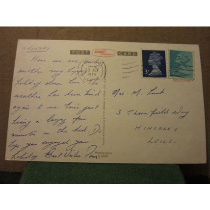 multiview, SEATON, DEVON used postcard by E T W Dennis 1974 pm =