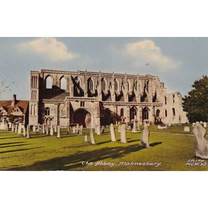 Colour Postcard - Malmesbury Abbey, Wiltshire a Frith Card