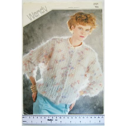 Vintage: Wendy 2721 lady's lacy cardigan, Yes