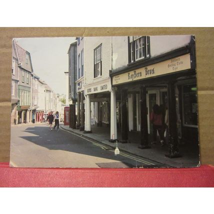 HIGH STREET, TOTNES, DEVON used postcard J. Arthur Dixon 1995 pm =