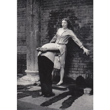 z259 David Rosenfeld Man Assaulting Woman With Head Comic Rapist Photo Postcard