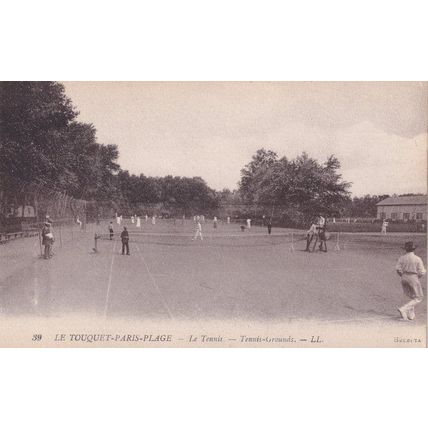 Le Touquet Paris Plage Le Tennis Vintage French Postcard