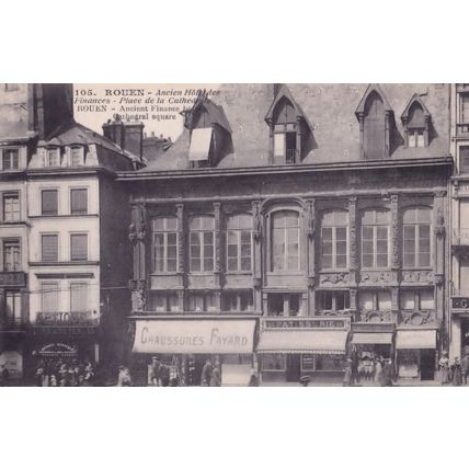 Rouen Ancien Hotel Des Finances Bakery Old French Postcard