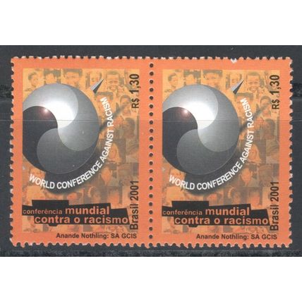 Brazil 2001 - World Conference on Racism - Durban, South Africa x2 - MNH
