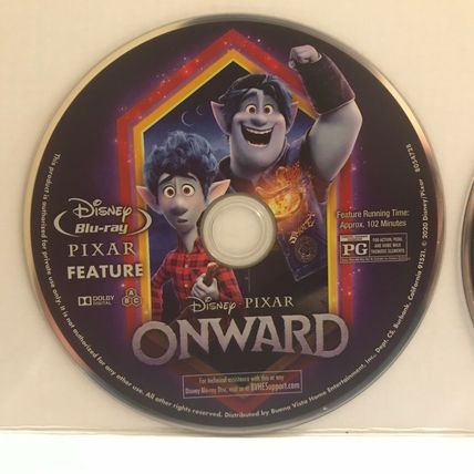 Disney Pixar Onward Two Blu-Ray Discs (Feature & Bonus Disc)