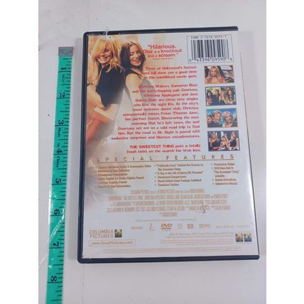 The sweetest thing DVD widescreen not rated good