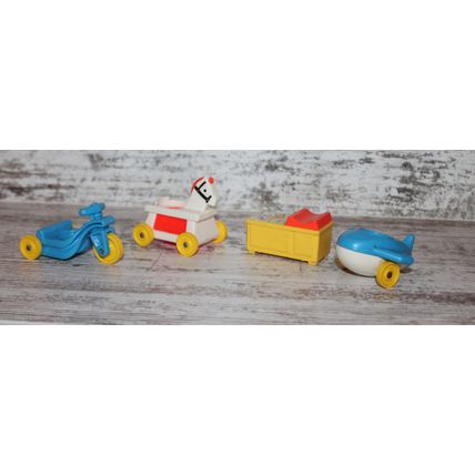 VINTAGE FISHER PRICE LITTLE PEOPLE nursery lot horses trike plane Changing Table