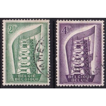 Belgium 1956 SG 1582-3 Used Europa/CEPT (G-313 (1))