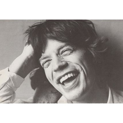 Mick Jagger in The Observer Newspaper 1973 Rare Postcard