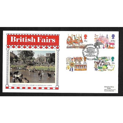 GREAT BRITAIN 1983 BRITSH FAIRS No 6 ISSUE SILK FIRST DAY COVER#2