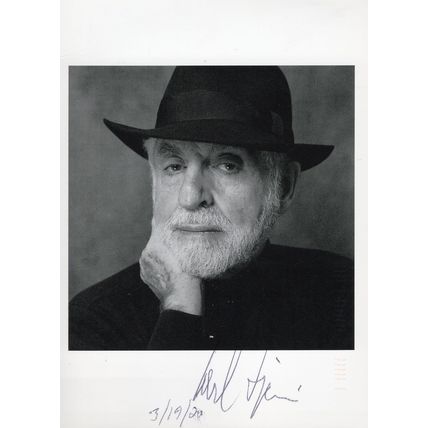 Carl Djerassi Austria Contraceptive Pill Scientist Hand Signed Photo