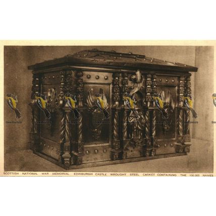 Scottish National War Museum, Steele Casket, 100,00 Names, Edinburgh, Postcard
