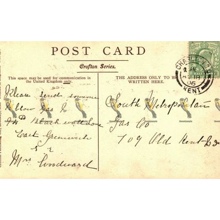 Hampton Court, West Front, Surrey, 230 Crofton Series Postcard, 1906