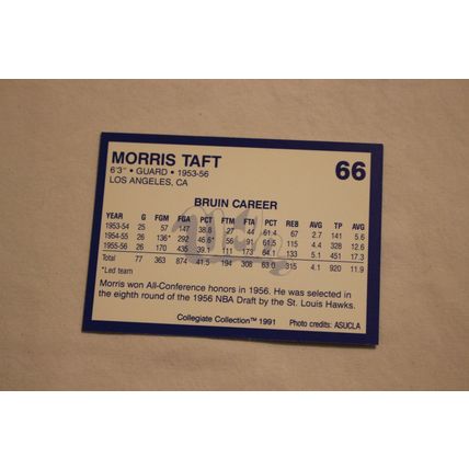 Morris Taft 1991 Collegiate Collection UCLA NO. 66