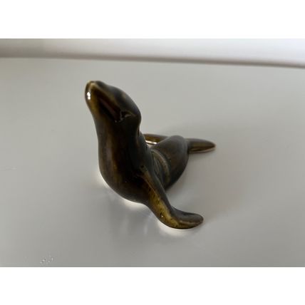 VINTAGE CERAMIC SEAL - GREEN