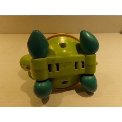 1977 Fisher Price Tag Along Turtle w/ Sailor Hat Pull Toy Quaker Oats