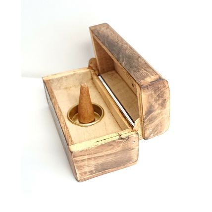 Dream Catcher Design Incense Cone Gift Set Wooden Chest Box with Incense Cones