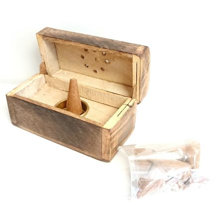 Dream Catcher Design Incense Cone Gift Set Wooden Chest Box with Incense Cones