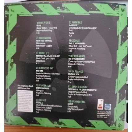 Metal Meltdown CD Promo Rock Hammer Magazine 12 Tracks Nuclear Blast