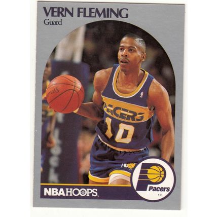 1990-91 Hoops Vern Fleming basketball card #133- Pacers