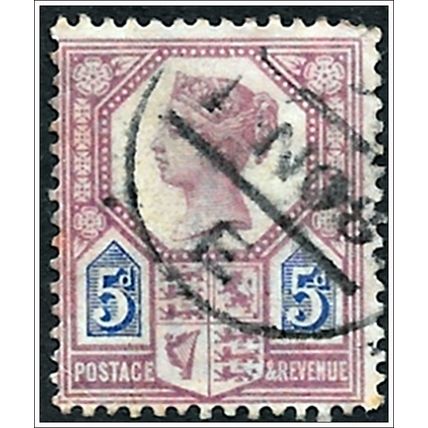 1887-1892 Queen Victoria Jubilee - 5d violet/blue (as picture) C2-3