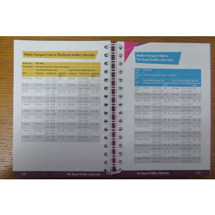 2012 LONDON OLYMPICS MEDIA TRANSPORT GUIDE - RARE
