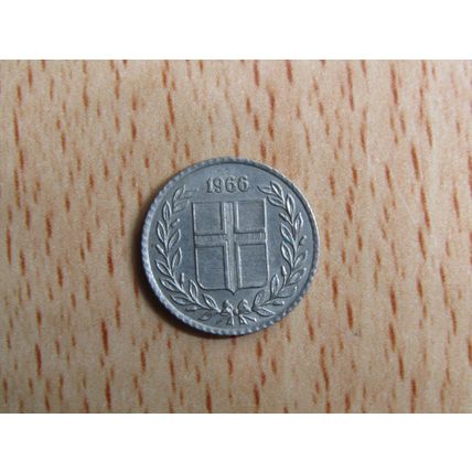 Iceland 1966 10 Aurar Coin