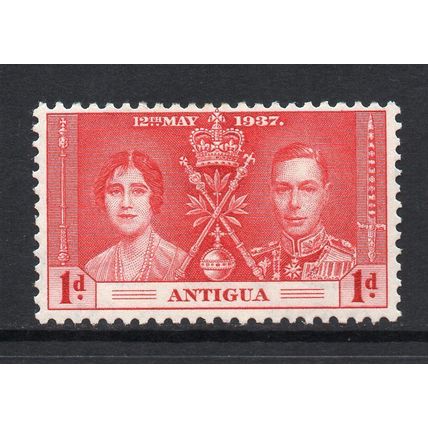 Antigua - 1937 - 1d Coronation (sg95) Mint Hinged