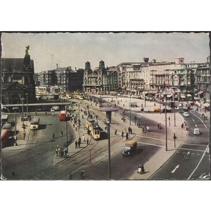 Am Hauptbahnhof, Frankfurt am Main, 1955 - Peter Nagel AK