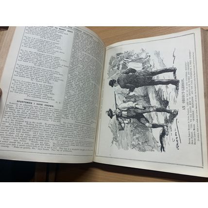 1907 PUNCH MAGAZINE BOUND VOLUMES JAN TO DEC HEAVY 2.8kg ANTIQUE BOOK (P14)