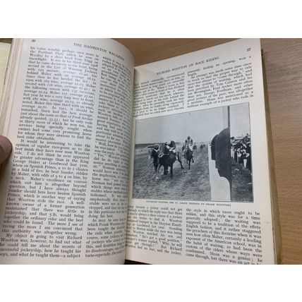 JULY TO DEC 1912 THE BADMINTON MAGAZINE SPORTS PASTIMES BOUND VOL 35 BOOK (P12)