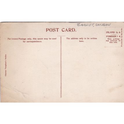 B824 BARNET- HIGHWOOD HILL . PRINTED POSTCARD.