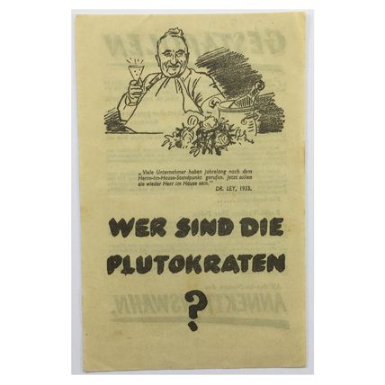 Original WW2 British Air Drop Propaganda Leaflet. - Code EH.332. - 1940.
