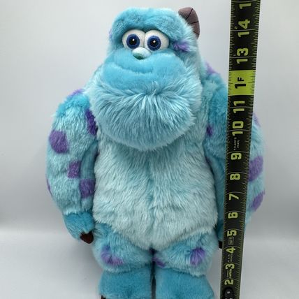 Disney Store Monsters Inc SULLEY Plush Toy Pixar Stuffed Animal 15” Blue Monster