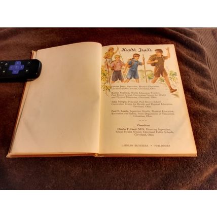 Old Vintage Basic Reader Health Trails The Road To Health By Edwina Jones 1949
