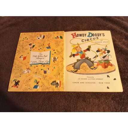 Little Golden Book Howdy Doody Circus By Edward Kean (A) Very Good+ 4.5 1950
