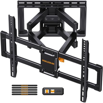 Perlegear UL Listed Full Motion TV Wall Mount for 42-85 Inch Tvs up to 132 Lbs,