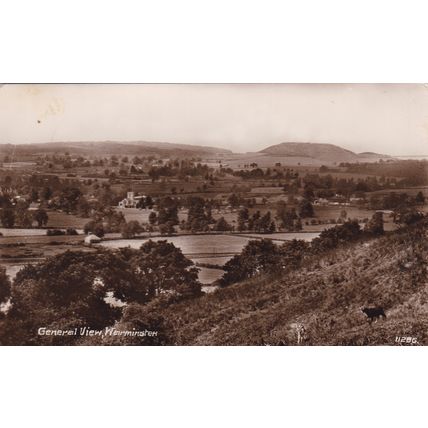 ED11 WARMINSTER - GENERAL VIEW . RP POSTCARD