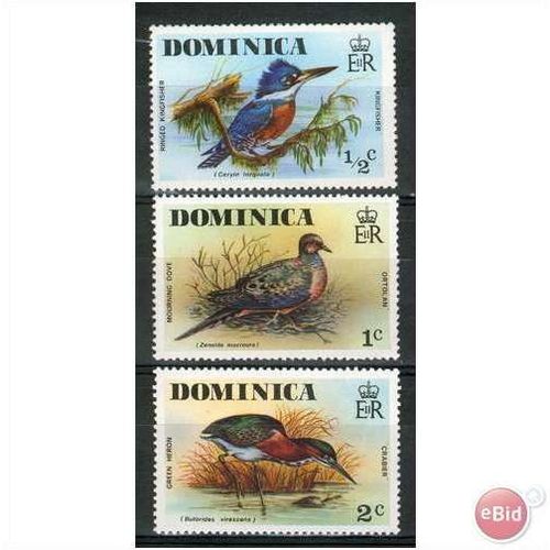 Dominica stamps 1976 - SG 523-525 - Birds part set