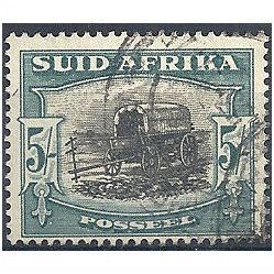 South Africa 1927 SG38 5/- Black & Green Fine Used.