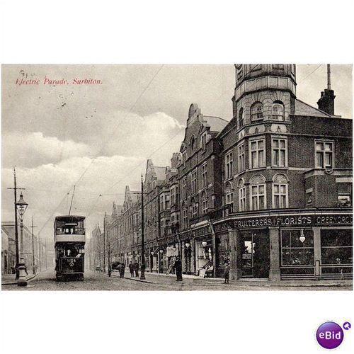 Surrey - SURBITON - Electric Parade - PPC - c.1910
