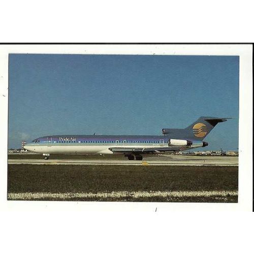 Aviation PRIDE AIR BOEING 727-291 Postcard by AeroGem (0414)