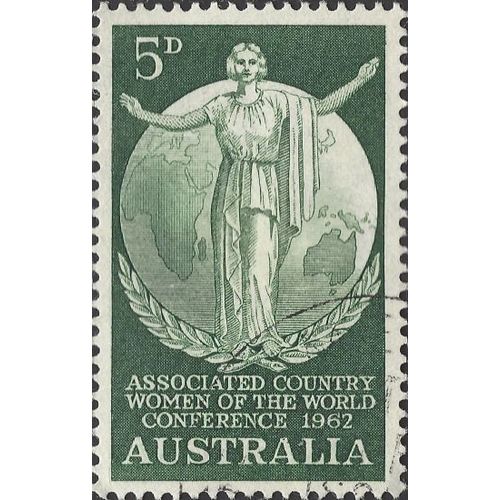 AUSTRALIA, Women of the World Conference, green 1962, 5d, #2