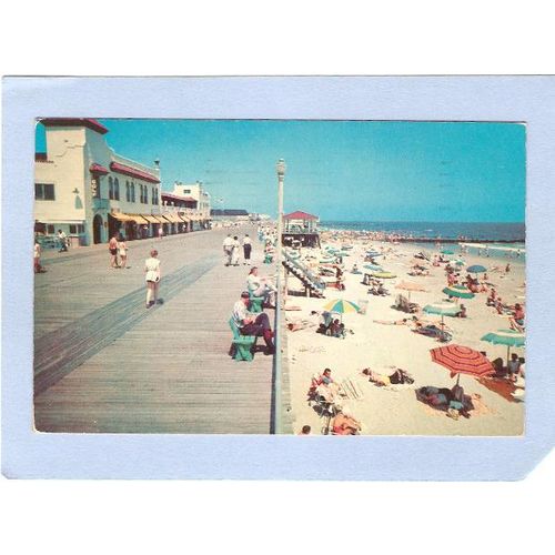 New Jersey Ocean City Beach & Boardwalk Scene~574